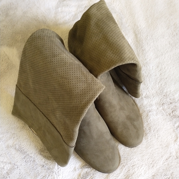 Zapato tall olive nubuck boots - Picture 2 of 5